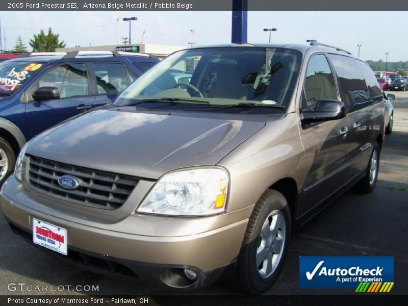 Arizona Beige Metallic / Pebble Beige 2005 Ford Freestar SES