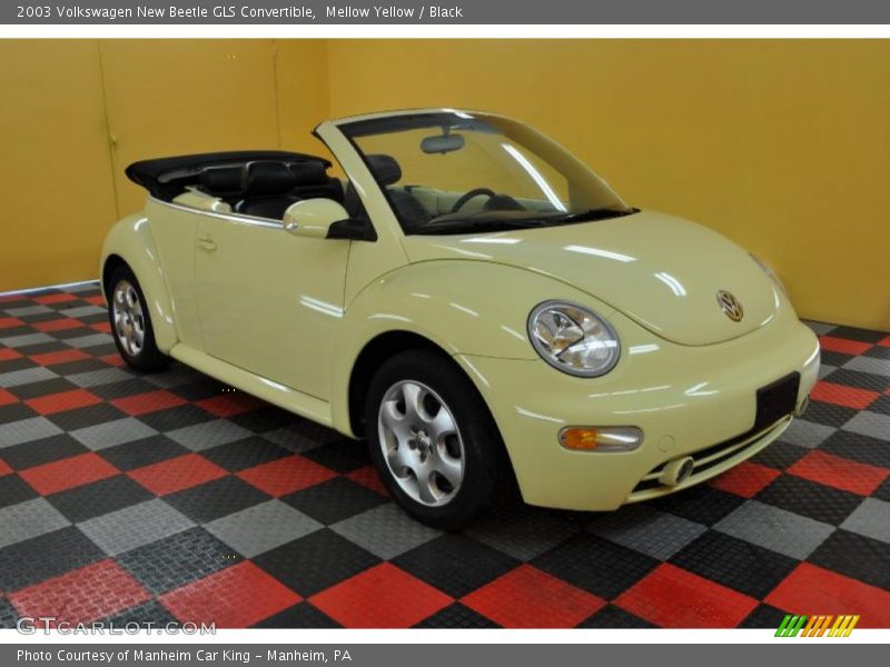 Mellow Yellow / Black 2003 Volkswagen New Beetle GLS Convertible
