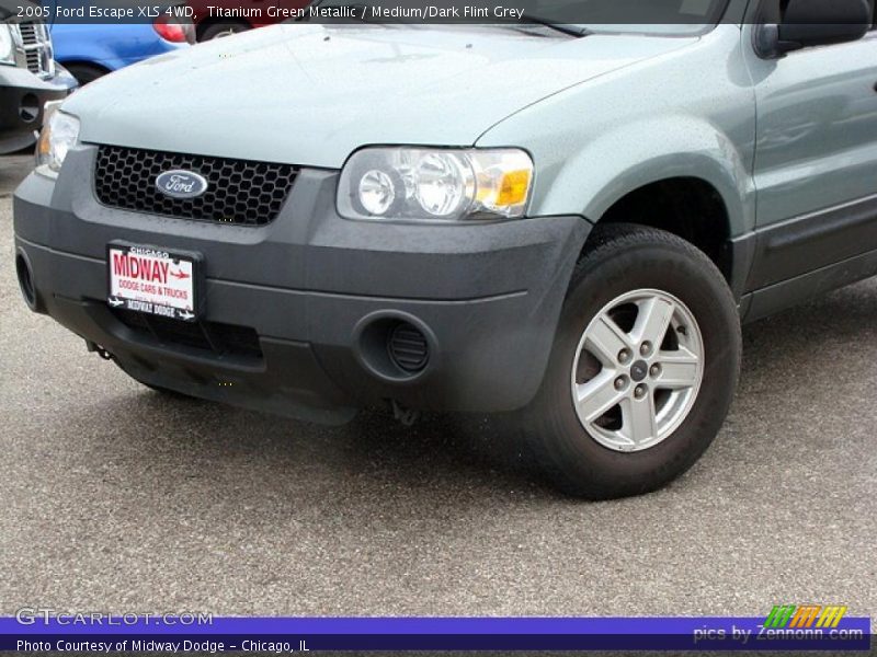 Titanium Green Metallic / Medium/Dark Flint Grey 2005 Ford Escape XLS 4WD