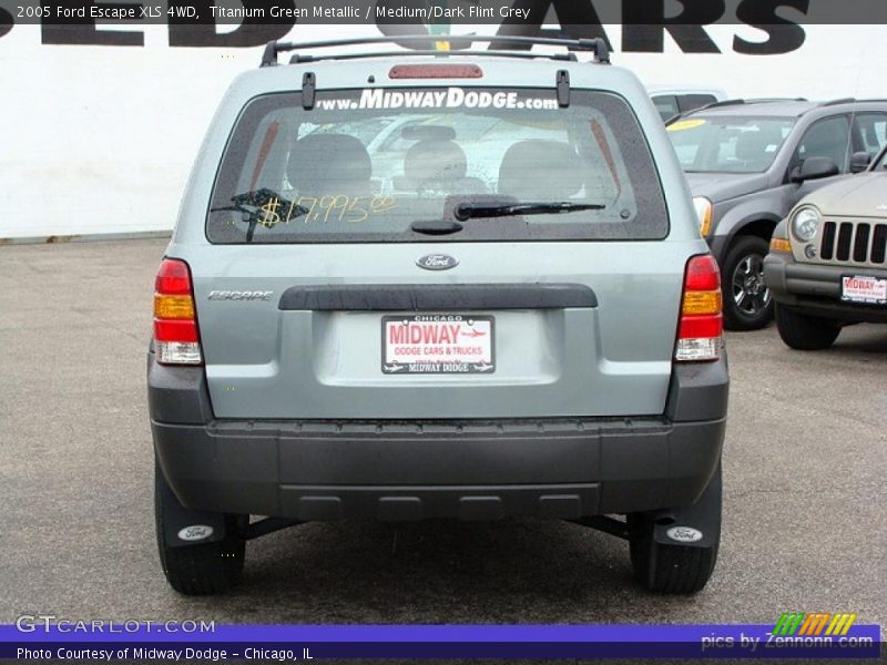 Titanium Green Metallic / Medium/Dark Flint Grey 2005 Ford Escape XLS 4WD