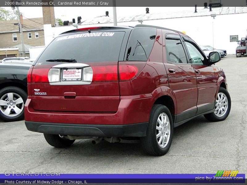 Cardinal Red Metallic / Gray 2006 Buick Rendezvous CX