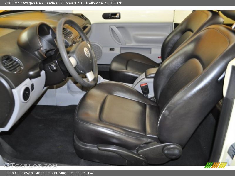 Mellow Yellow / Black 2003 Volkswagen New Beetle GLS Convertible