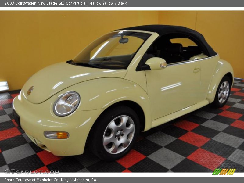 Mellow Yellow / Black 2003 Volkswagen New Beetle GLS Convertible