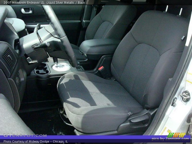 Liquid Silver Metallic / Black 2007 Mitsubishi Endeavor LS