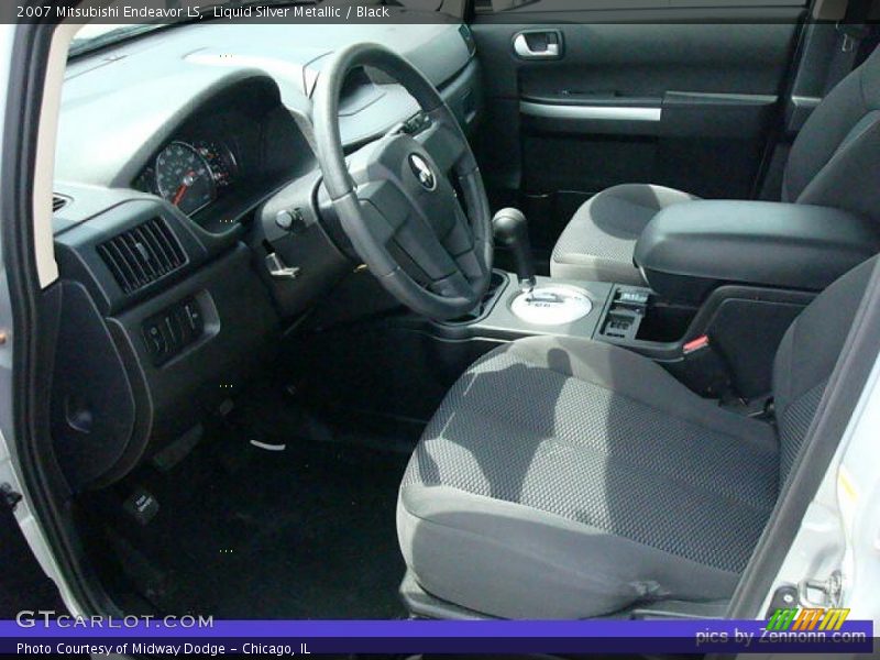 Liquid Silver Metallic / Black 2007 Mitsubishi Endeavor LS