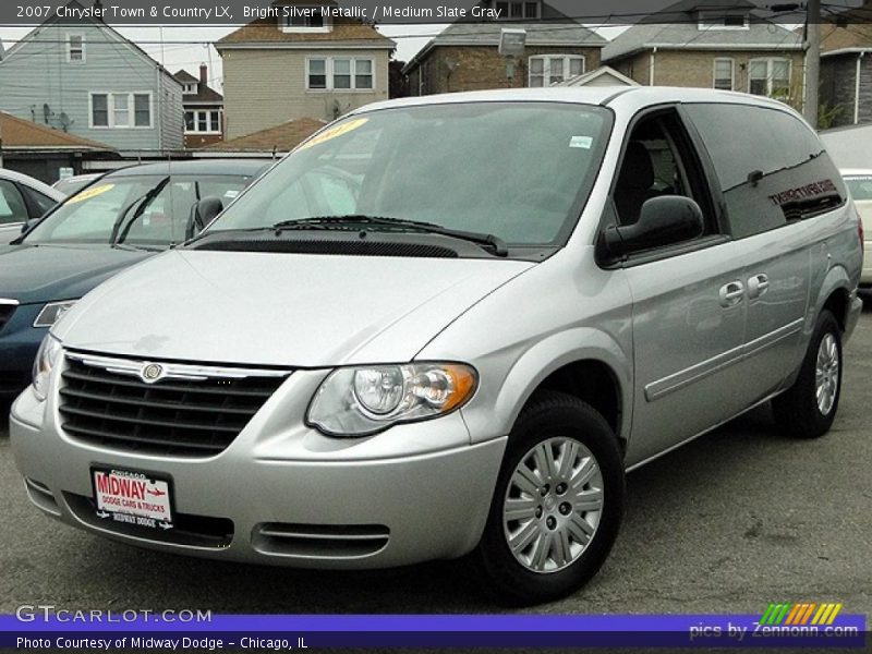 Bright Silver Metallic / Medium Slate Gray 2007 Chrysler Town & Country LX