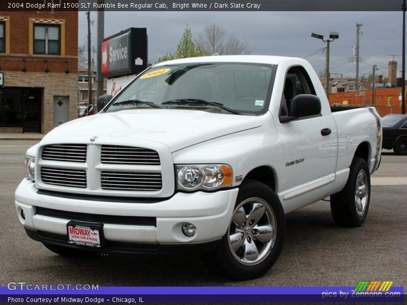 Bright White / Dark Slate Gray 2004 Dodge Ram 1500 SLT Rumble Bee Regular Cab