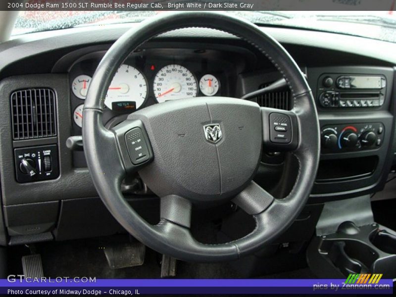 Bright White / Dark Slate Gray 2004 Dodge Ram 1500 SLT Rumble Bee Regular Cab