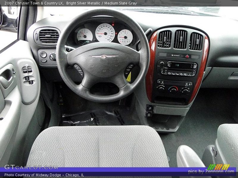 Bright Silver Metallic / Medium Slate Gray 2007 Chrysler Town & Country LX
