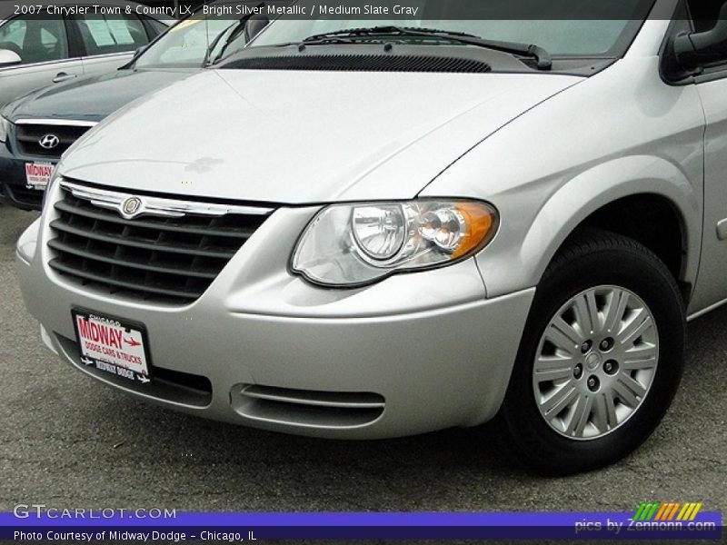 Bright Silver Metallic / Medium Slate Gray 2007 Chrysler Town & Country LX