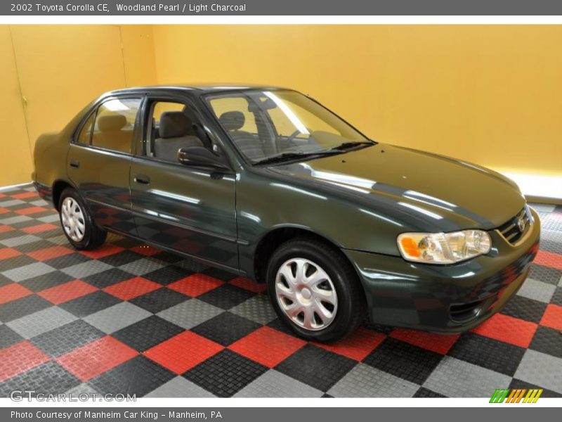 Woodland Pearl / Light Charcoal 2002 Toyota Corolla CE
