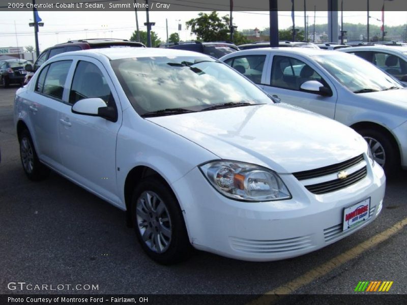 Summit White / Gray 2009 Chevrolet Cobalt LT Sedan