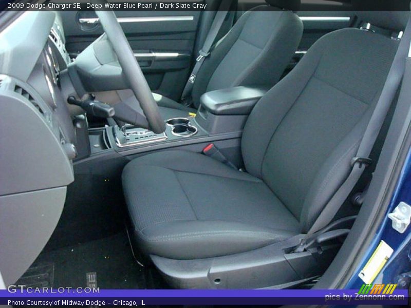 Deep Water Blue Pearl / Dark Slate Gray 2009 Dodge Charger SE