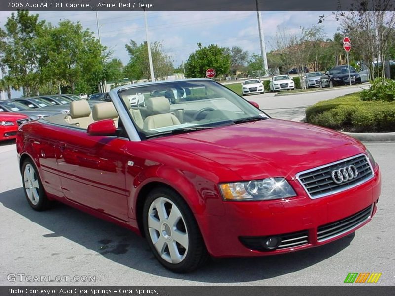 Amulet Red / Beige 2006 Audi A4 1.8T Cabriolet