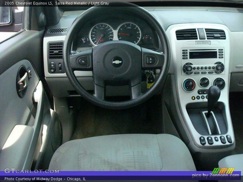 Salsa Red Metallic / Light Gray 2005 Chevrolet Equinox LS