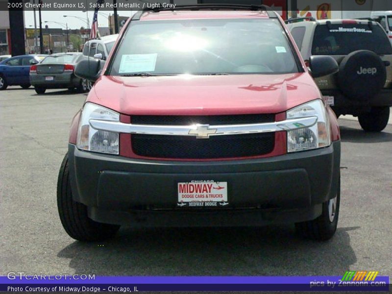Salsa Red Metallic / Light Gray 2005 Chevrolet Equinox LS