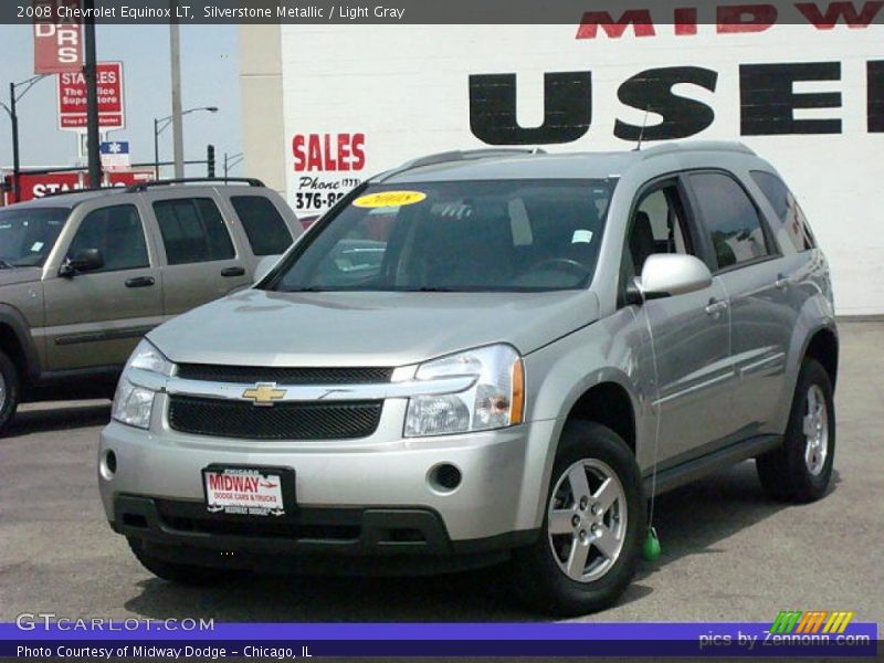 Silverstone Metallic / Light Gray 2008 Chevrolet Equinox LT