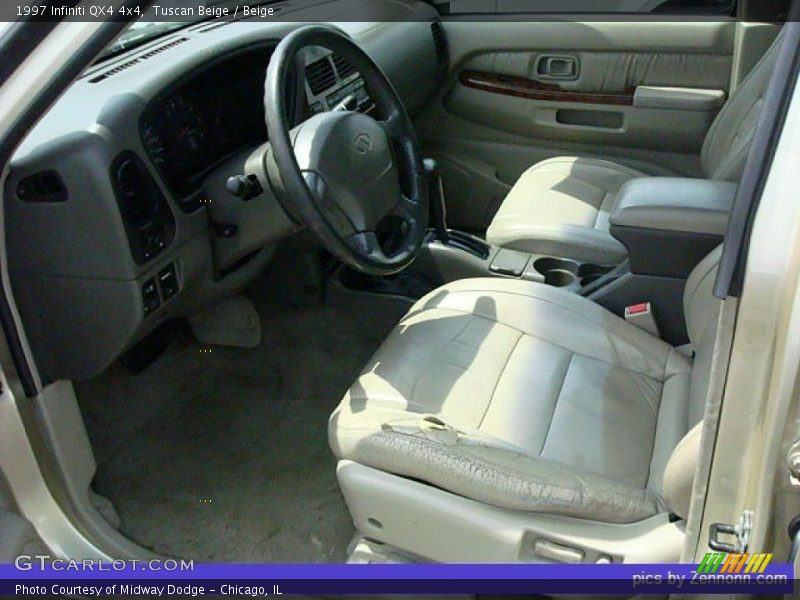 Tuscan Beige / Beige 1997 Infiniti QX4 4x4