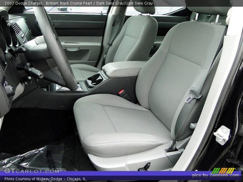 Brilliant Black Crystal Pearl / Dark Slate Gray/Light Slate Gray 2007 Dodge Charger