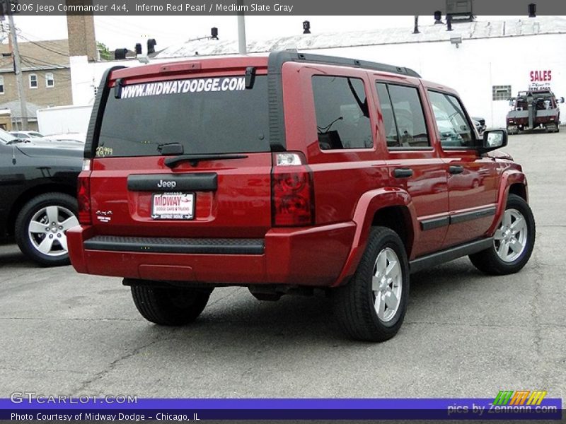 Inferno Red Pearl / Medium Slate Gray 2006 Jeep Commander 4x4