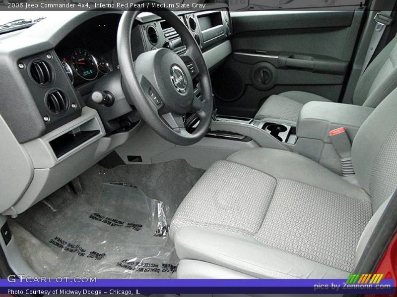Inferno Red Pearl / Medium Slate Gray 2006 Jeep Commander 4x4