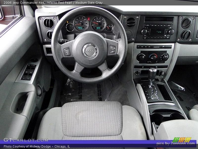 Inferno Red Pearl / Medium Slate Gray 2006 Jeep Commander 4x4