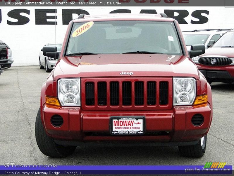 Inferno Red Pearl / Medium Slate Gray 2006 Jeep Commander 4x4