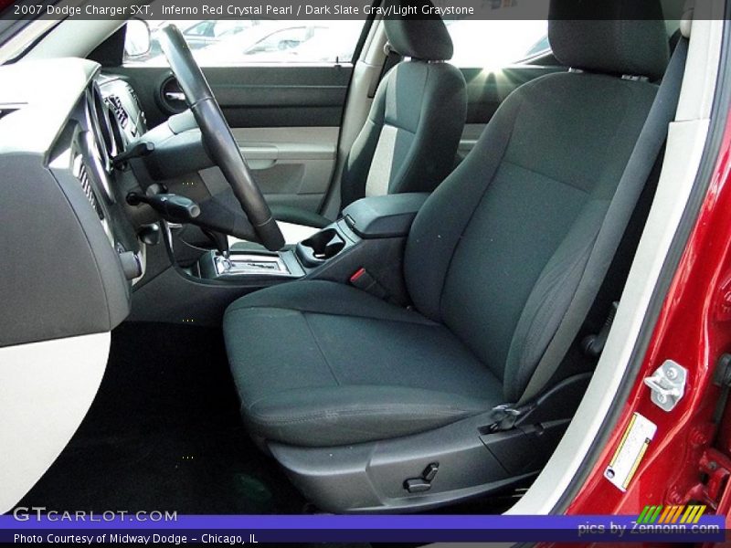 Inferno Red Crystal Pearl / Dark Slate Gray/Light Graystone 2007 Dodge Charger SXT