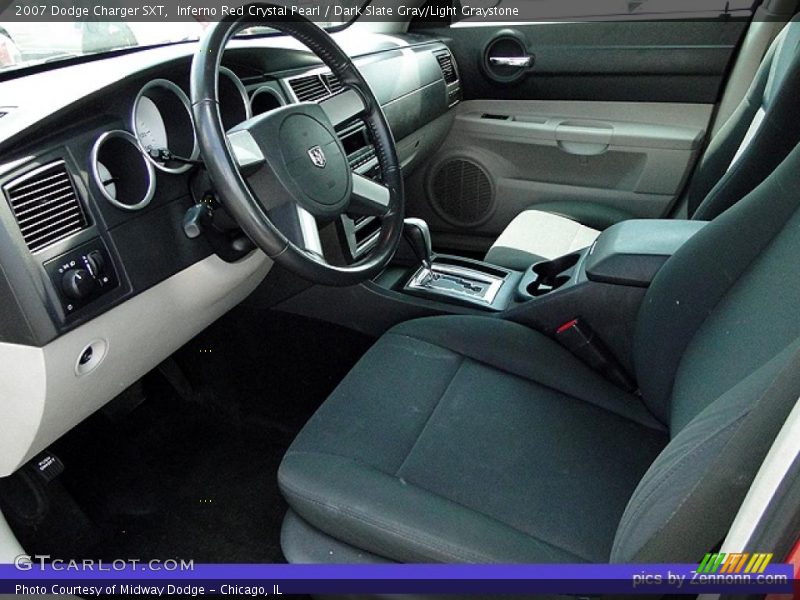 Inferno Red Crystal Pearl / Dark Slate Gray/Light Graystone 2007 Dodge Charger SXT