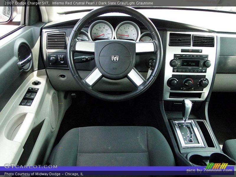 Inferno Red Crystal Pearl / Dark Slate Gray/Light Graystone 2007 Dodge Charger SXT
