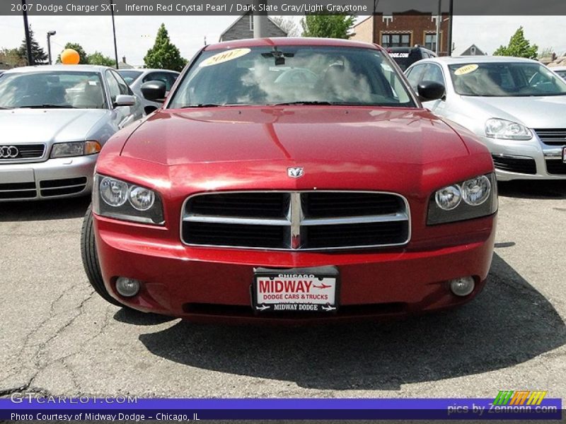 Inferno Red Crystal Pearl / Dark Slate Gray/Light Graystone 2007 Dodge Charger SXT