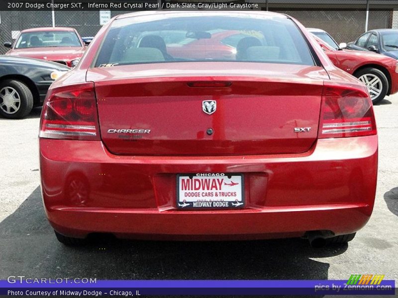 Inferno Red Crystal Pearl / Dark Slate Gray/Light Graystone 2007 Dodge Charger SXT
