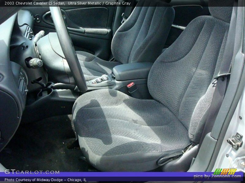 Ultra Silver Metallic / Graphite Gray 2003 Chevrolet Cavalier LS Sedan
