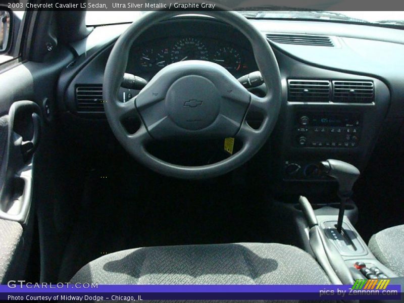 Ultra Silver Metallic / Graphite Gray 2003 Chevrolet Cavalier LS Sedan