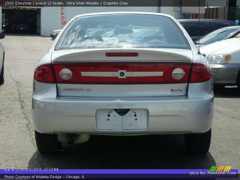 Ultra Silver Metallic / Graphite Gray 2003 Chevrolet Cavalier LS Sedan