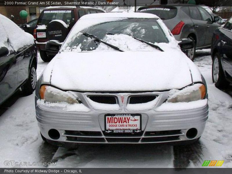 Silvermist Metallic / Dark Pewter 2000 Pontiac Grand Am SE Sedan