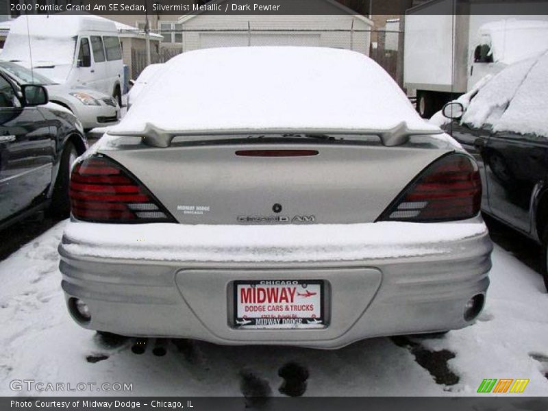 Silvermist Metallic / Dark Pewter 2000 Pontiac Grand Am SE Sedan