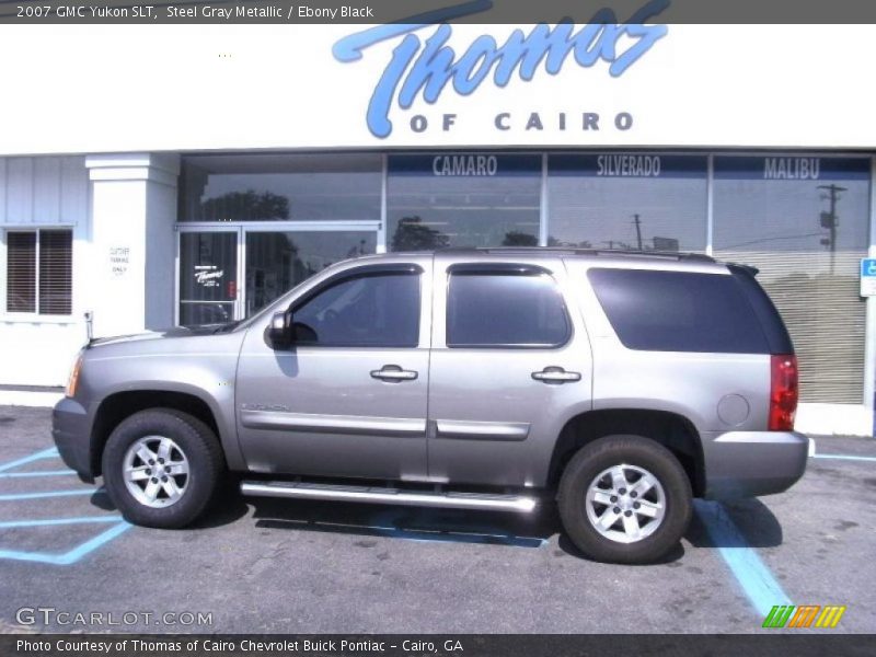 Steel Gray Metallic / Ebony Black 2007 GMC Yukon SLT