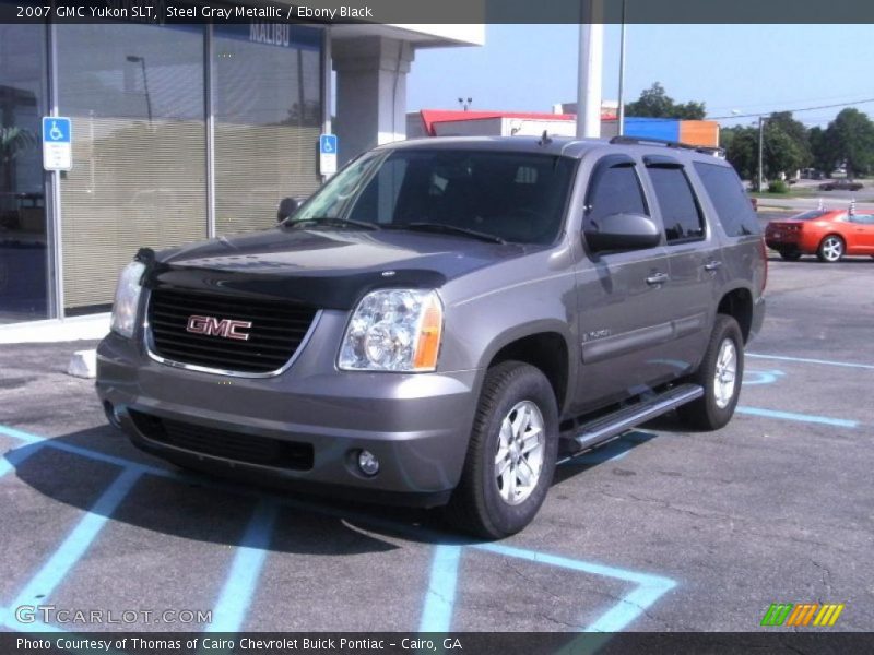 Steel Gray Metallic / Ebony Black 2007 GMC Yukon SLT