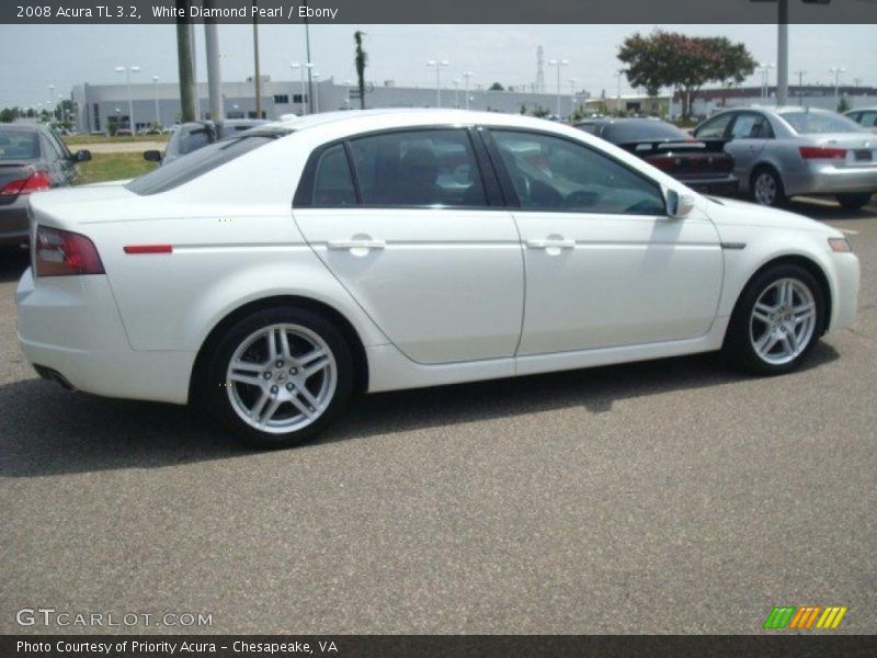 White Diamond Pearl / Ebony 2008 Acura TL 3.2