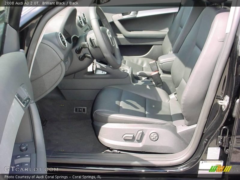 Brilliant Black / Black 2008 Audi A3 2.0T