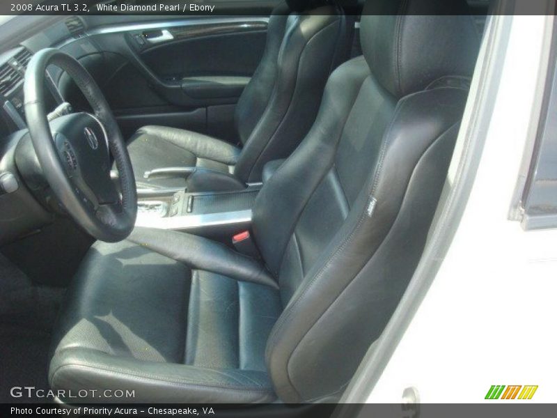 White Diamond Pearl / Ebony 2008 Acura TL 3.2