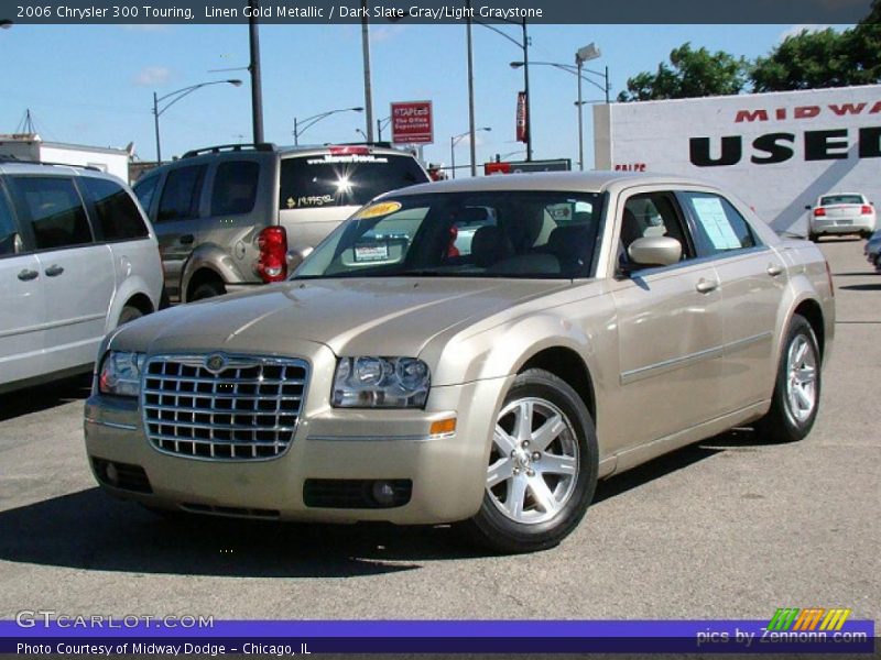 Linen Gold Metallic / Dark Slate Gray/Light Graystone 2006 Chrysler 300 Touring
