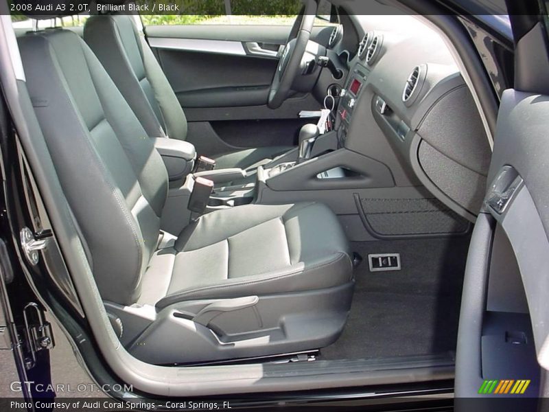 Brilliant Black / Black 2008 Audi A3 2.0T