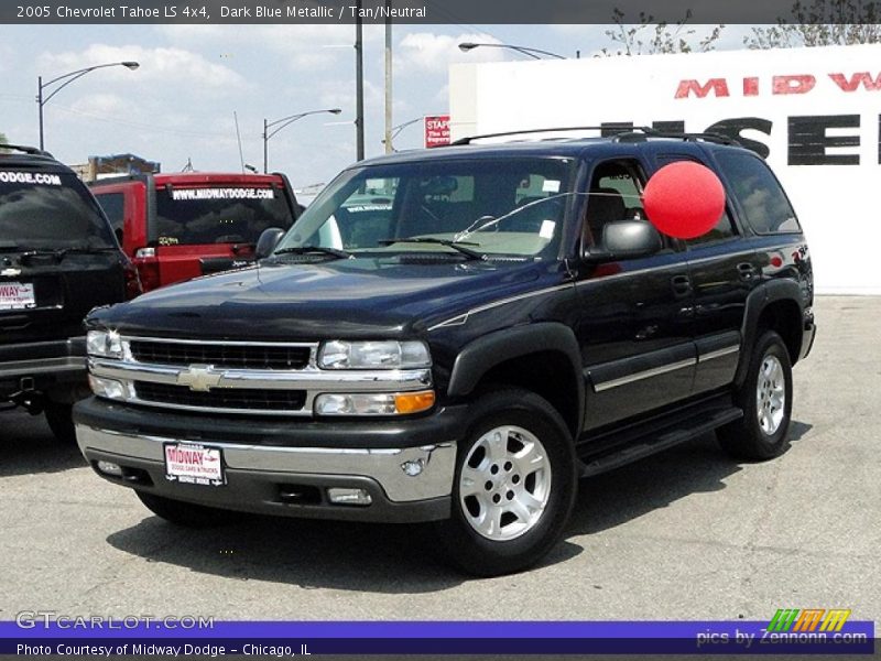Dark Blue Metallic / Tan/Neutral 2005 Chevrolet Tahoe LS 4x4