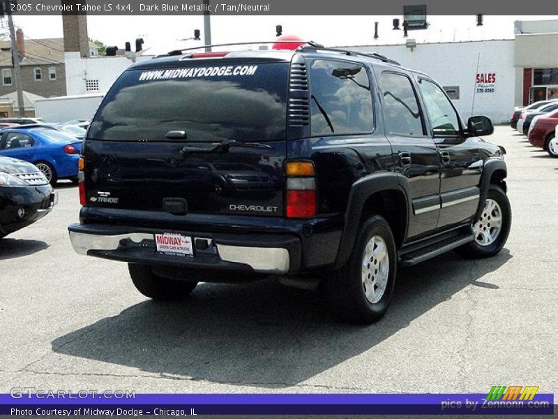 Dark Blue Metallic / Tan/Neutral 2005 Chevrolet Tahoe LS 4x4