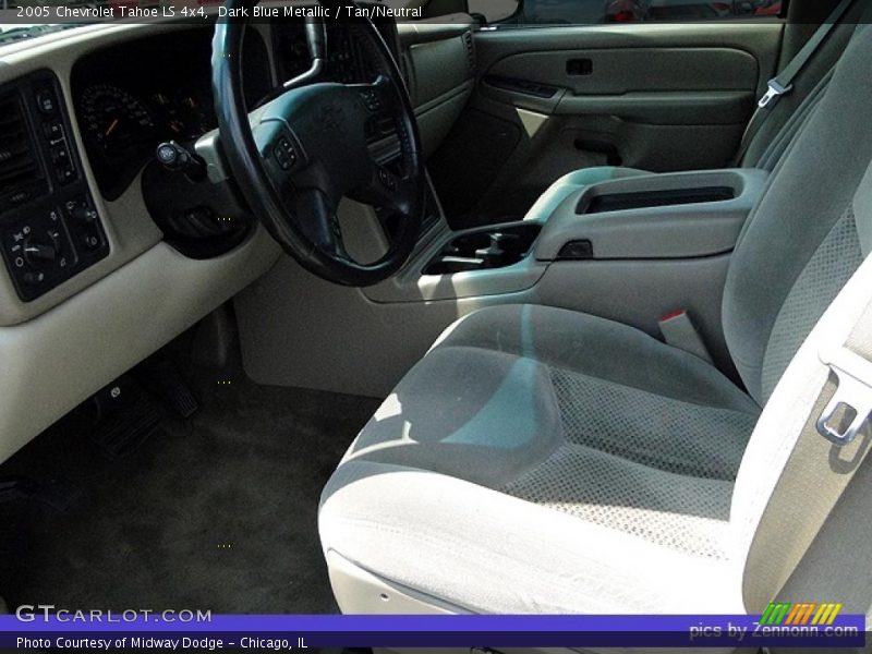 Dark Blue Metallic / Tan/Neutral 2005 Chevrolet Tahoe LS 4x4