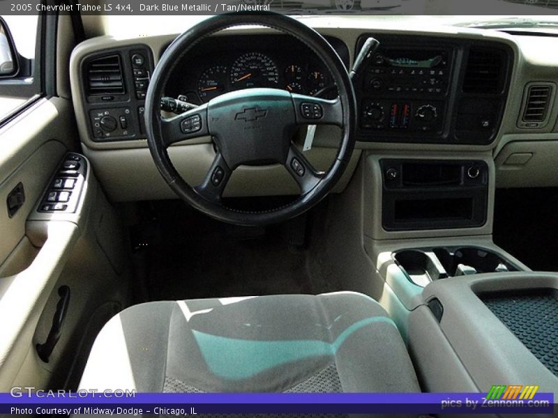 Dark Blue Metallic / Tan/Neutral 2005 Chevrolet Tahoe LS 4x4