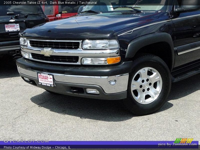 Dark Blue Metallic / Tan/Neutral 2005 Chevrolet Tahoe LS 4x4