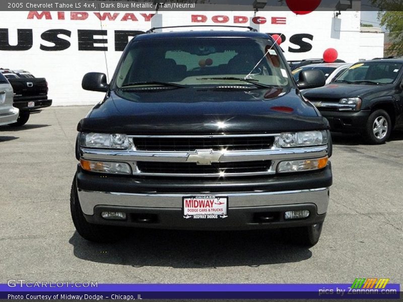 Dark Blue Metallic / Tan/Neutral 2005 Chevrolet Tahoe LS 4x4